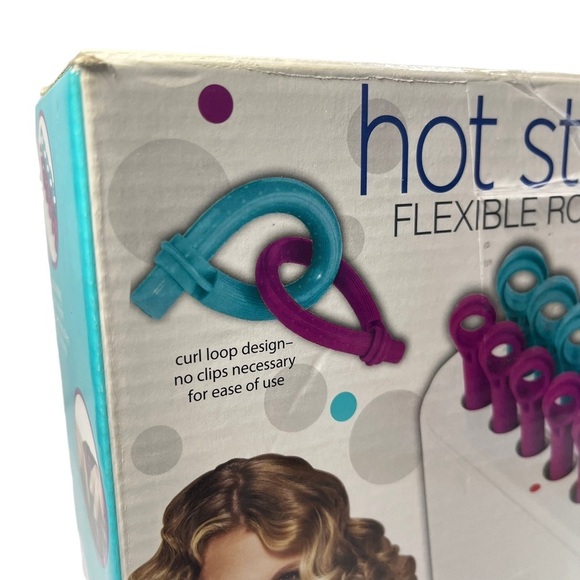 Conair Hot Sticks Rollers Curlers Flexible Rubber Hairsetter 14 Pageant HS18WR - Picture 9 of 12
